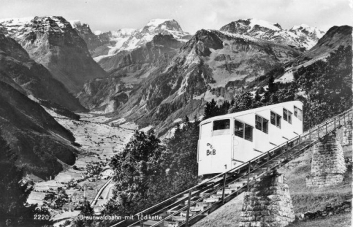 Braunwaldbahn mit Toedi vor 1961